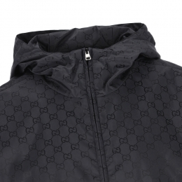 26SS GG 로고 패턴 나일론 후드자켓 네이비 860948 ZASZD 4440