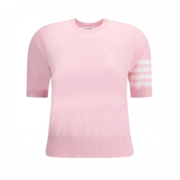 ◆당일◆25FW 사선 메리노 울 숏 슬리브 니트 라이트핑크 FKA471B Y1014 680