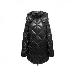 ◆당일◆25FW 콘자 CONZA 로고 패치 패딩자켓 블랙 VDDJ30646K0001 BKS