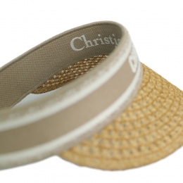 ◆당일◆25FW D 오션 바이저 미차 자수 트월 캡 베이지 34VMT978A153 100