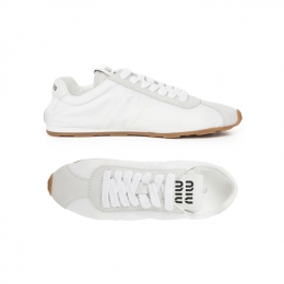 ◆당일◆26SS 로고 플룸 스니커즈 화이트 5E114E D7C F0009