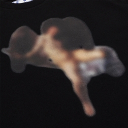 ◆12주년◆블러 카라바조 오버핏 티셔츠 블랙 OMAA038F20FAB016 1010