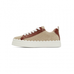 ◆당일◆25FW 로렌 LAUREN 스니커즈 브라운 CHC22U108Z4 90U