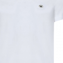 ◆당일◆24SS 루버 로고 패치 티셔츠 화이트 8N1TQ6 1JRGZ 0100