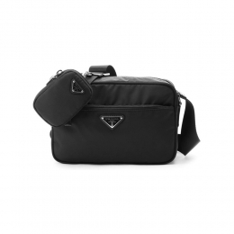 26SS 삼각로고 리나일론 숄더백 블랙 1BC167 RV44 F0002