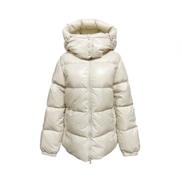 ◆당일◆25FW 알로로 ALLORO 로고 패치 패딩자켓 아이보리 VDDJ31046K0001 IVS