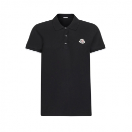 ◆당일◆25FW 로고 패치 폴로 티셔츠 블랙 8A000 04 84720 999