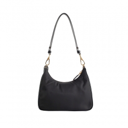 ◆당일◆25FW SACCA 삼각 로고 리나일론 미니 크로스&숄더백 블랙 1BC198 R789 F0002