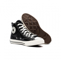 ◆15주년◆CHUCK 70 하이탑 레더 스니커즈 블랙 172364C