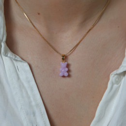 ◆당일◆22FW 노스탤지어 베어 펜던트 라벤더 NOSTALGIABEAR CLA LAVENDER