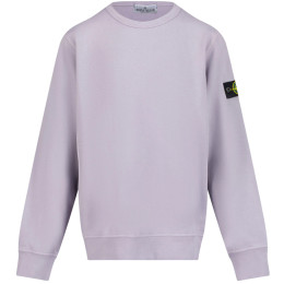 ◆키즈◆25SS 키즈 와펜 크루넥 맨투맨 라일락 K1S16 6100011 S0040 V0088