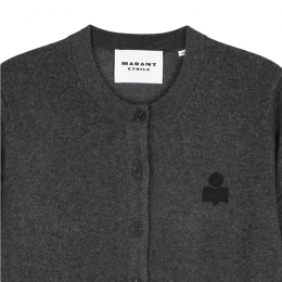 ◆당일◆25FW 모나 MONA 스몰 로고 가디건 앤트러사이트 그레이 CA0115FA C1L17E 02AN