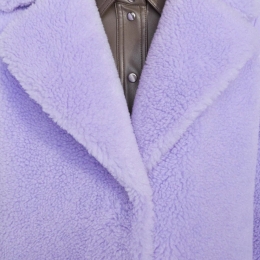 ◆당일◆22FW 카밀 CAMILLE 코쿤 퍼 테디 코트 라이트라일락 61303 9040 74000