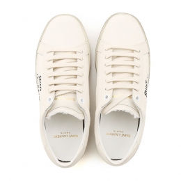 ◆당일◆25FW 로고 자수 클래식 스니커즈 아이보리 610648 GUP10 9113