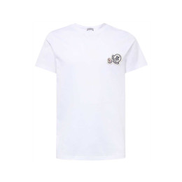 ◆당일◆25FW 더블 로고 패치 티셔츠 화이트 8C000 76 8390Y 001