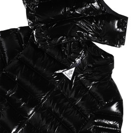 ◆키즈◆22FW 키즈 로고 패치 후드 패딩 자켓 블랙 1A001 06 53A3H 999