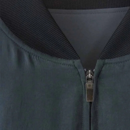 ◆12주년◆U CH3 CUPR 백 로고 프린팅 봄버 자켓 오프블랙 GV6045