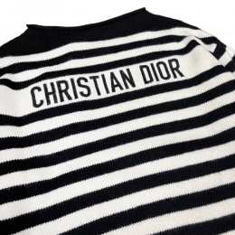 26SS 마리니에르 MARINIERE 보트넥 스트라이프 니트 블랙/화이트 554S94A7038 9330