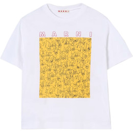 ◆키즈◆25SS 여성 그래픽 프린트 티셔츠 화이트 M01414 M00SG 0M10A