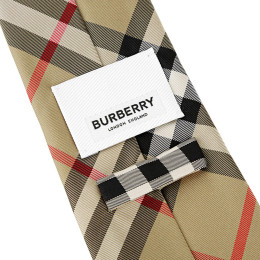 ◆당일◆24SS 빈티지 체크 실크 넥타이 아카이브베이지 8011693