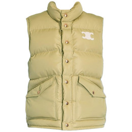 ◆당일◆25FW 트리오페 로고 패치 패딩 조끼 베이지 RV0ET0N41 03BE