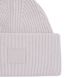 ◆당일◆25FW 라지 페이스 패치 울 비니 라이트그레이 C40424 AAB