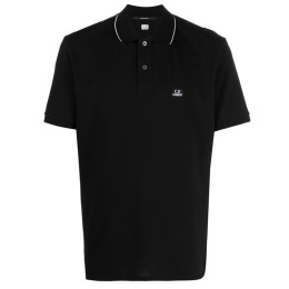 ◆당일◆24SS 로고 패치 라인 카라 티셔츠 블랙 16CMPL097A 005263W 999