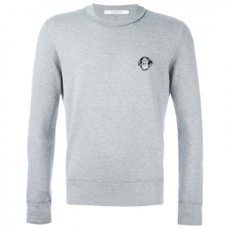 ◆11주년◆로트와일러 미니 자수로고 맨투맨 그레이 7506 504 051