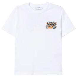 ◆키즈◆25SS 여성 백로고 프린트 크루넥 티셔츠 화이트 S5MSJBTH308 001