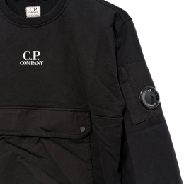 ◆키즈◆여성 렌즈 와펜 포켓 맨투맨 블랙 20CKSS060C 00LCC02 999