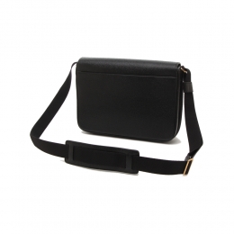 26SS 삼선 페블 그레인 리포터백 블랙 MAG143B 00198 001