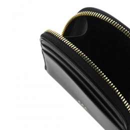 ◆당일◆25FW 데미룬 로고 하프문 코인 반지갑 블랙 PXAWV F63437 LZZ