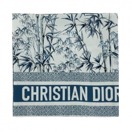 ◆당일◆25FW 뜨왈 드 주이 네츄라 70 스퀘어 스카프 화이트/파우더스노우블루 54TJB070I604 530