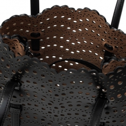 26SS 미나 MINA 25 펀칭 토트&숄더백 블랙 AA1S06725C0A44 999