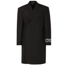 ◆당일◆23FW 더블 브레스트 오버핏 울 코트 블랙 B90709 900