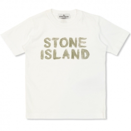 ◆키즈◆25SS 여성 페인트 로고 티셔츠 화이트 K1S16 2100010 S0125 V0001