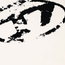 ◆당일◆25SS S-BOXT-N5 벨벳 로고 맨투맨 화이트/블랙 A13051 0DQAK 141A