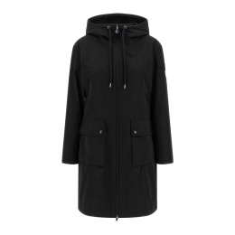 26SS 라에르트 LAERTE 로고 패치 롱 후드 자켓 블랙 1C000 14 549P3 999