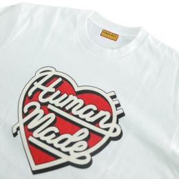 ◆당일◆25FW 하트 그래픽 롱슬리브 티셔츠 화이트 HM29CS021 WHITE