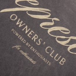 ◆당일◆26SS 오너스 클럽 스크립트 티셔츠 빈티지그레이 OCM41201 47