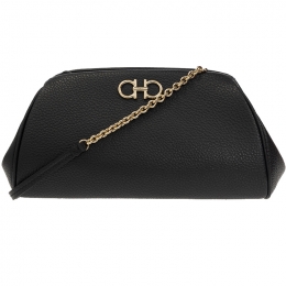 ◆당일◆금장 더블 간치니 클러치&크로스백 블랙 21-2968 0759564