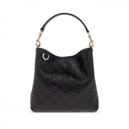 ◆당일◆26SS GG 엠블럼 스몰 버킷백 블랙 815118 AAFDV 1000