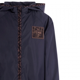 ◆키즈◆키즈 로고 패치 후드 자켓 네이비 JUA274 AS56 F0QG0