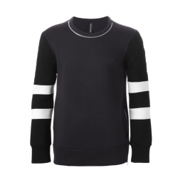 ◆14주년◆퀼팅슬리브 배색 네오프렌 맨투맨 네이비 PBJS12V C3554 052