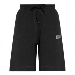 ◆당일◆24FW 로고 자수 기모 숏팬츠 블랙 T3236 099