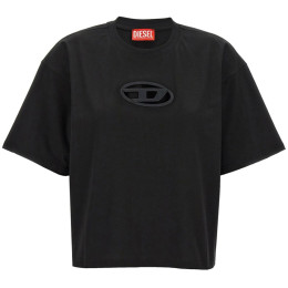 ◆당일◆25SS T-BUXT-CROP-OD 로고 티셔츠 블랙 A15096 0NIAX 9XX