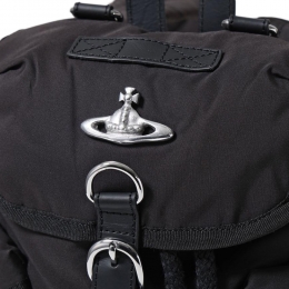 ◆당일◆26SS ORB 은장 로고 하이랜드 스몰 백팩 블랙 4A03000AU W019E N403