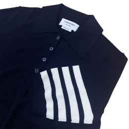 ◆당일◆26SS 사선 완장 릴렉스 핏 폴로 울 티셔츠 네이비 FKP053A Y1014 415