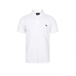 ◆당일◆25FW 지브라 패치 폴로 티셔츠 화이트 M2R 183K KZEBRA 01