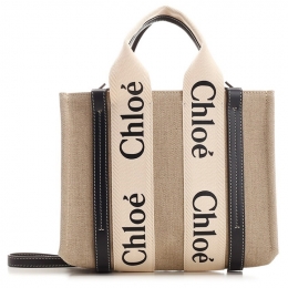 ◆당일◆25FW 우디 스몰 토트&숄더백 네추럴 CHC22AS397I26 91J